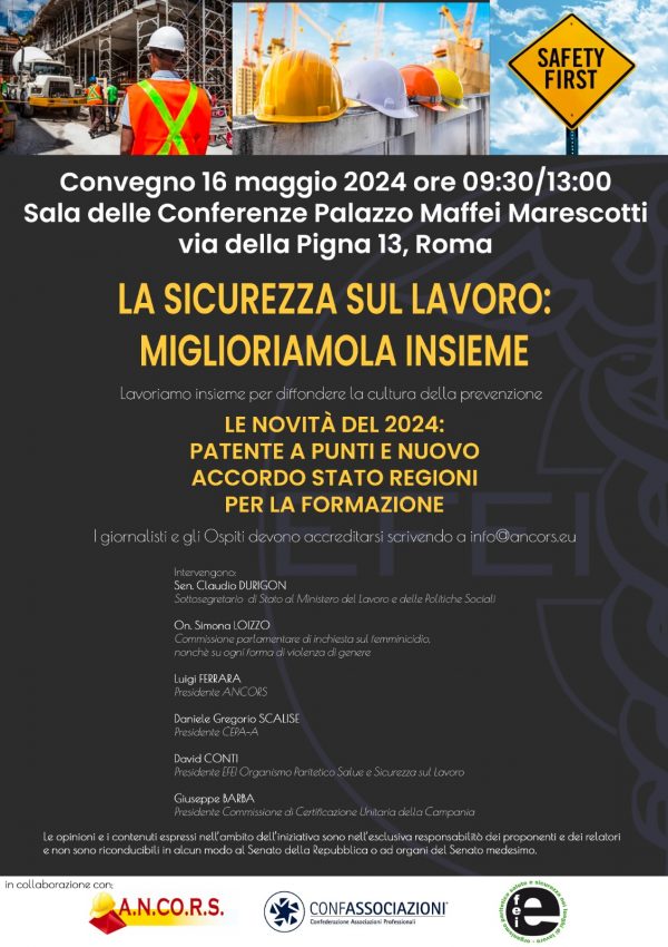 Convegno 16 Maggio – PALAZZO MAFFEI MARESCOTTI